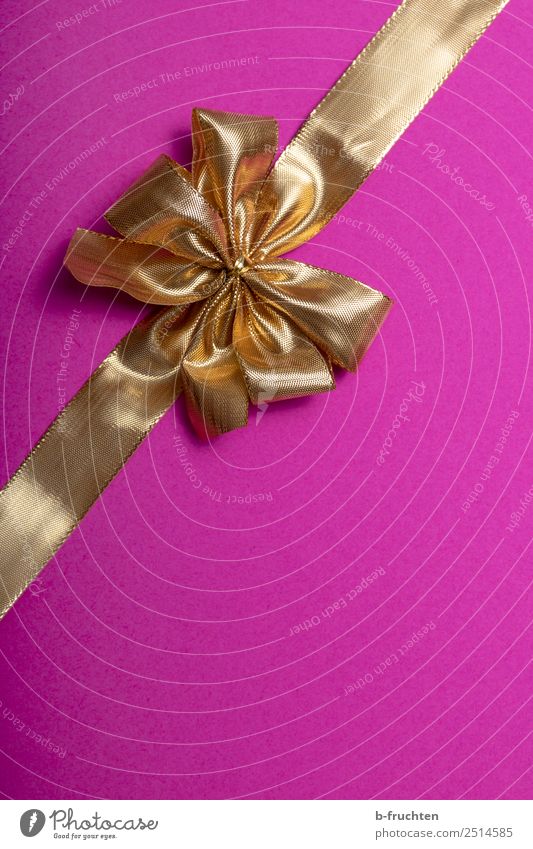 Gift ribbon bow, Stock image