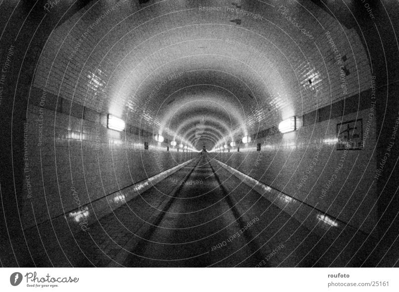 Old Elbe Tunnel Transport Historic Hamburg St Pauli-Elbtunnel Fear Claustrophobia