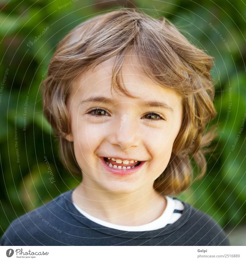 Adorable small child Joy Happy Beautiful Face Playing Child Baby Boy (child) Infancy Nature Plant Tree Park Smiling Laughter Happiness Small Funny Cute Green