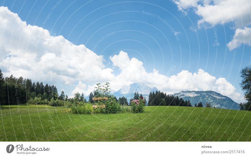 Landscape in Austria and the Wilder Kaiser Vacation & Travel Trip Adventure Far-off places Freedom Summer Summer vacation Mountain Hiking Human being 1 Nature