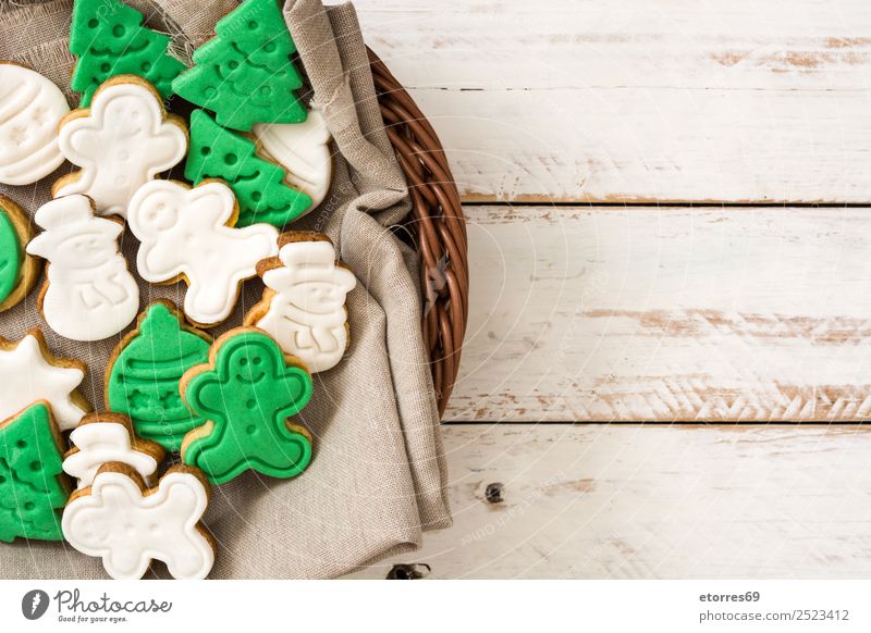 Christmas cookies Food Dessert Healthy Eating Vacation & Travel Winter Decoration Table Feasts & Celebrations Christmas & Advent Tree Wood Delicious Sweet Brown