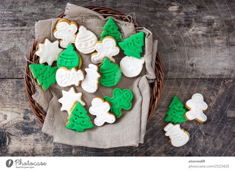 Christmas cookies Cookie Christmas & Advent Decoration Food Healthy Eating Dish Food photograph Dessert December Feasts & Celebrations Baking Snack Sweet Candy