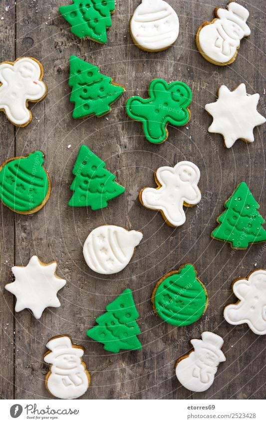 Christmas cookies Cookie Christmas & Advent Decoration Food Healthy Eating Dish Food photograph Dessert December Feasts & Celebrations Baking Snack Sweet Candy