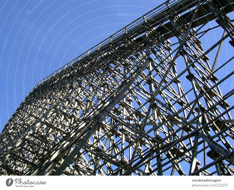roller coaster Roller coaster Leisure and hobbies Vacation & Travel Kick Extreme Lower Saxony Amusement Park Joy Heide Park Structures and shapes Exterior shot