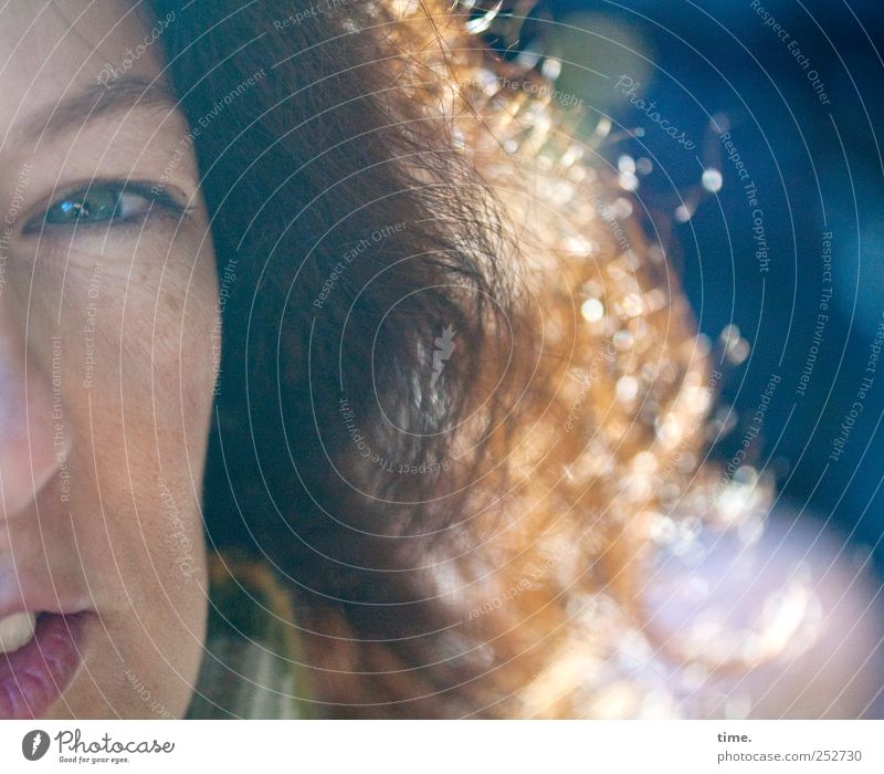 attentive girl looking into a camera Hair and hairstyles Face Woman Adults Eyes Mouth Lips Observe Glittering Looking Dream Authentic Uniqueness Contentment