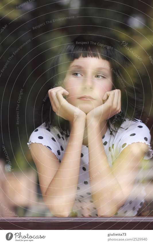 Sunday boredom | Portrait of a young woman at a window Feminine Young woman Youth (Young adults) Life 1 Human being 8 - 13 years Child Infancy 13 - 18 years