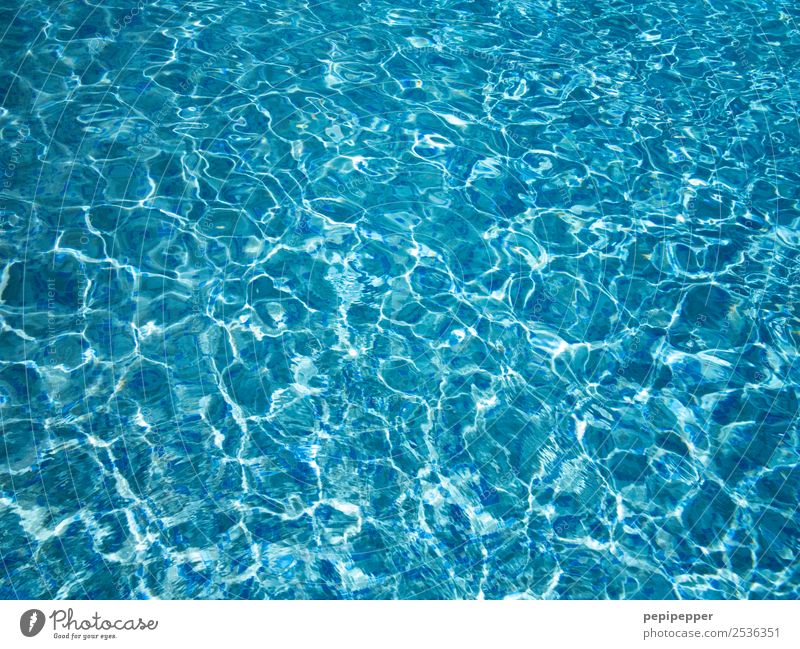 Water Leisure and hobbies Swimming & Bathing Vacation & Travel Waves Swimming pool Blue Colour photo Close-up Deserted Contrast Reflection Bird's-eye view