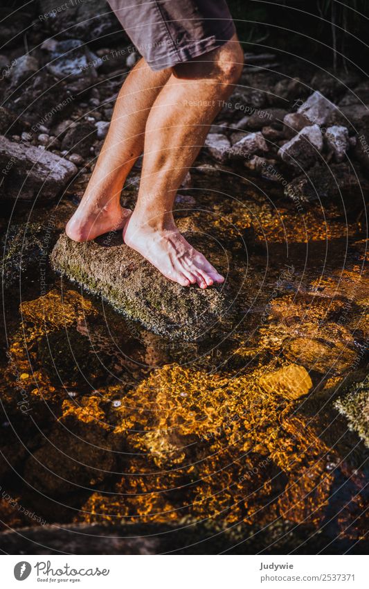 footbath Pedicure Life Senses Relaxation Swimming & Bathing Vacation & Travel Trip Adventure Freedom Camping Summer Hiking Human being Masculine Man Adults Legs