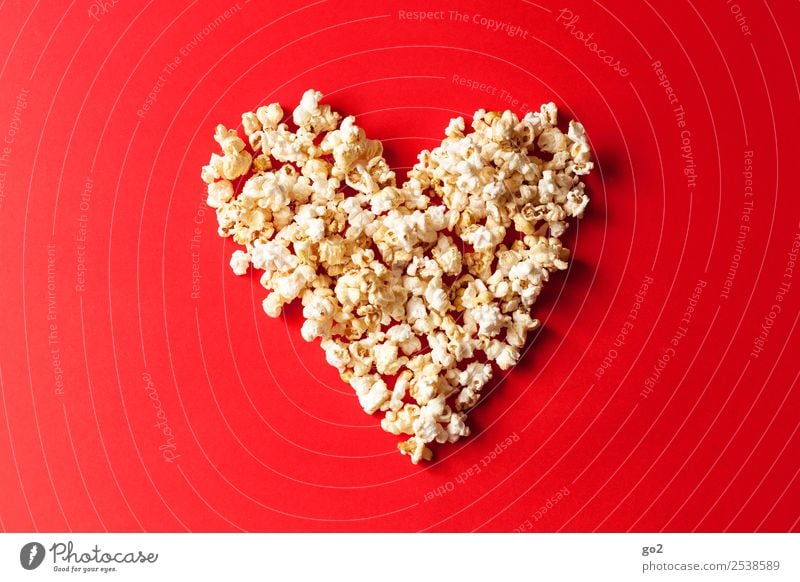 Popcorn Love Candy Nutrition Feasts & Celebrations Valentine's Day Mother's Day Wedding Birthday Cinema Sign Heart Delicious Sweet Red Emotions Joy Happy