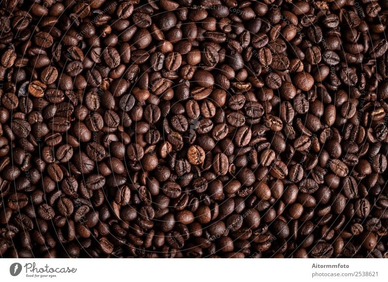 From above coffee beans textured background Grain Breakfast Coffee Lifestyle Love Dark Fresh Hot Delicious Natural Brown Energy Colour arabica Aromatic barista