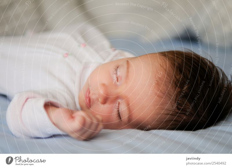 Newborn baby girl sleeping Happy Beautiful Face Life Child Human being Baby Girl Woman Adults Parents Infancy 1 0 - 12 months Sleep Small Cute White Innocent