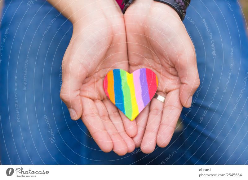 Mini Rainbow Heart Sticker - Pages Peaches
