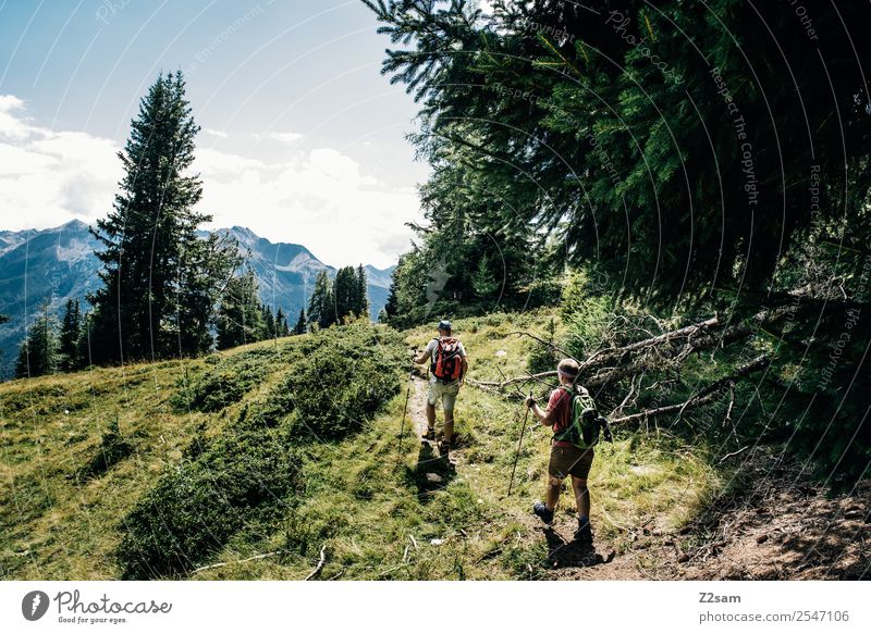 Hikers | Pitztal Alps | Austria Lifestyle Leisure and hobbies Vacation & Travel Adventure Hiking Couple Partner 2 Human being 30 - 45 years Adults Nature