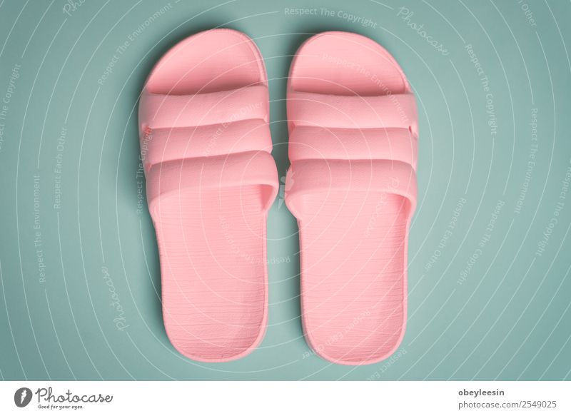 pink flip flop shoes perfect for a young lady - a Royalty Free