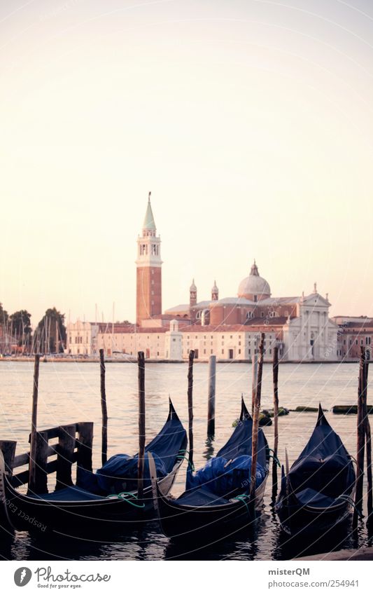 Time travel. Art Esthetic Venice San Giorgio Maggiore Gondola (Boat) Idyll Romance Vacation & Travel Vacation mood Vacation photo Vacation destination