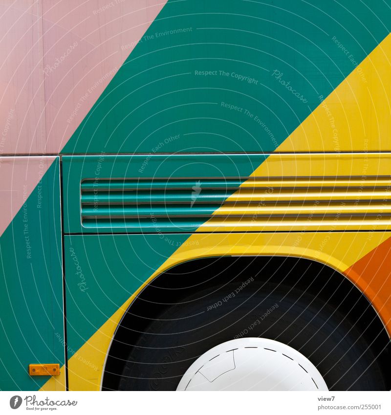 colored vehicel Logistics Transport Means of transport Passenger traffic Bus travel Vehicle Line Stripe Authentic Simple Happiness Fresh Large Modern Beautiful