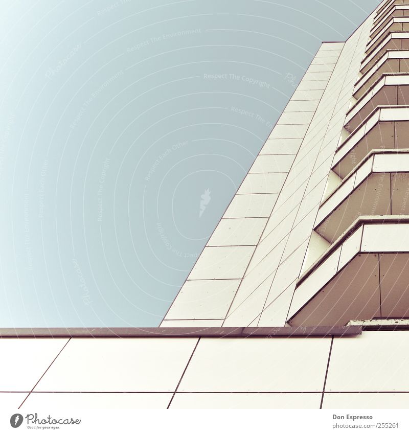 Sunny Side High-rise Architecture Line Arrangement Illustration Graphic Window Columbus Center Structures and shapes Abstract Geometry Tidy up Subdued colour