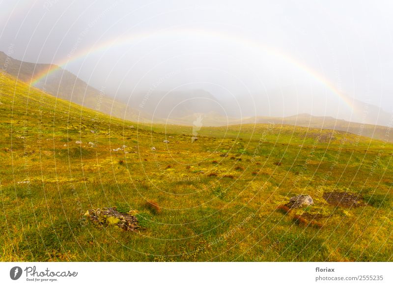 Rainbow on Iceland II / IV Leisure and hobbies Vacation & Travel Tourism Trip Adventure Far-off places Freedom Mountain Hiking Environment Nature Landscape