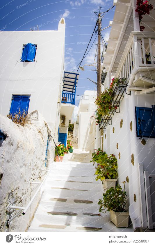 Mykonos Street Lifestyle Leisure and hobbies Vacation & Travel Tourism Trip Adventure Summer vacation Island House (Residential Structure) Climate