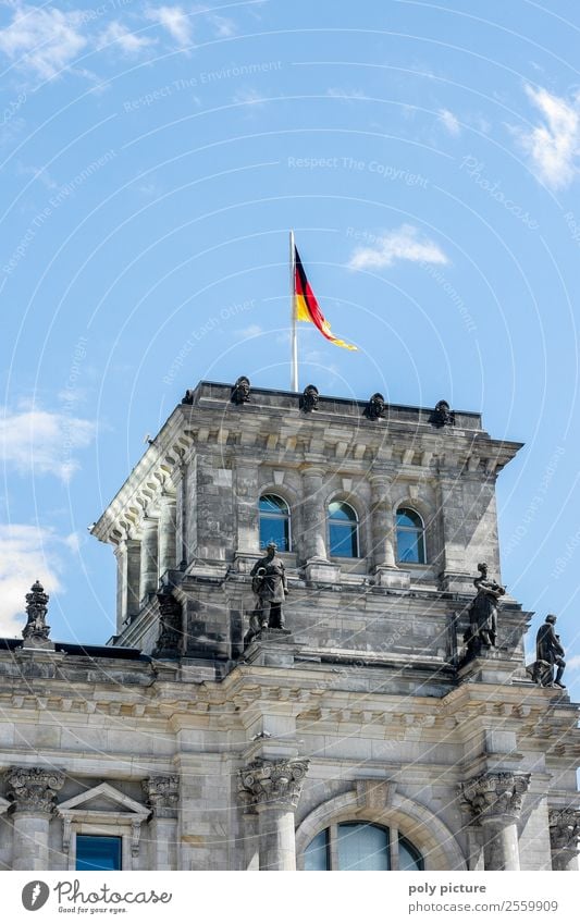 Reichstag Berlin Vacation & Travel Tourism Trip Sightseeing City trip Summer vacation Sky Clouds Sunlight Weather Beautiful weather Capital city Downtown