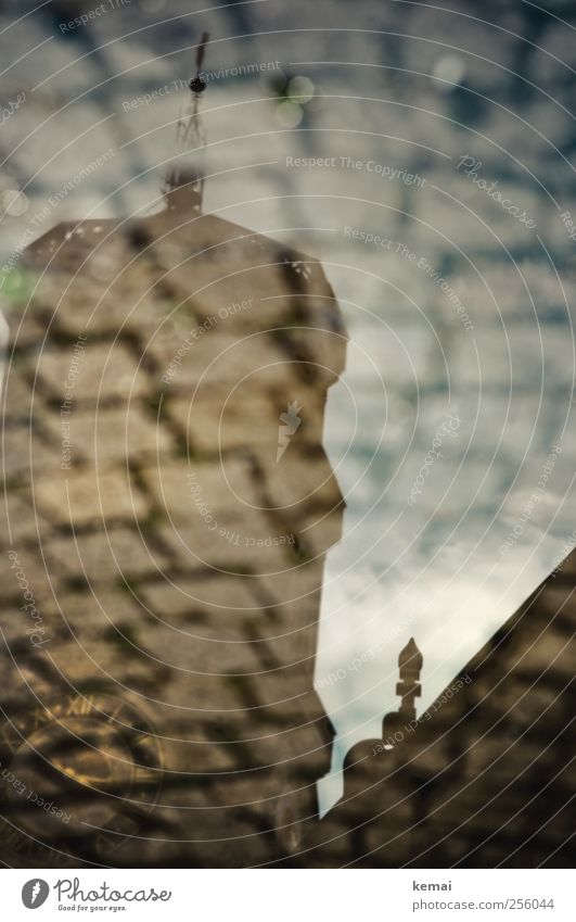 clock tower Stuttgart Town Downtown Old town Church Tower Manmade structures Building Clock tower Wall (barrier) Wall (building) Facade Tourist Attraction