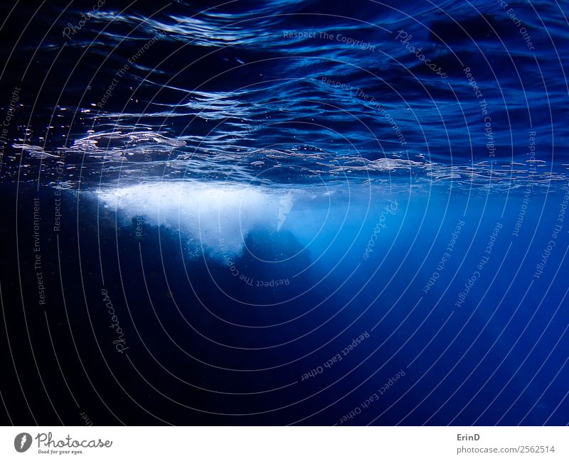 ocean surface underwater