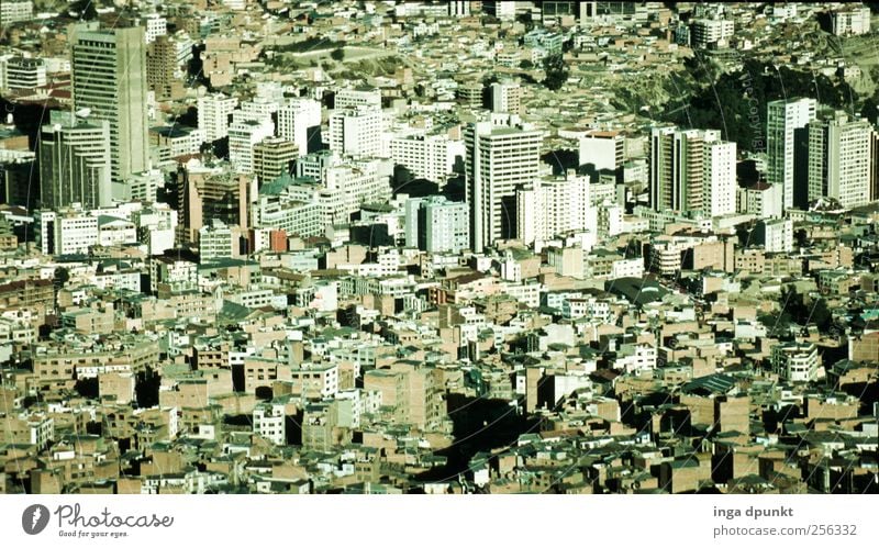 La Paz Bolivia South America Capital city Downtown Overpopulated House (Residential Structure) High-rise Bank building Industrial plant Work and employment