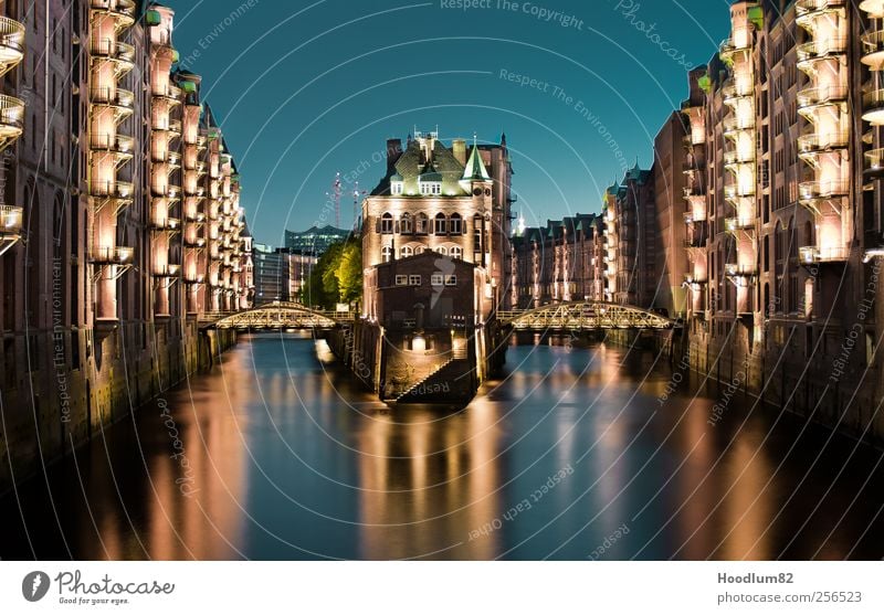 Speicherstadt Hamburg Port City Downtown Old town House (Residential Structure) Bridge Manmade structures Building Architecture Facade Tourist Attraction
