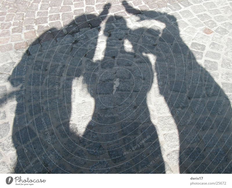 shadow Woman Abstract Human being Shadow sun shadow combination Paving stone