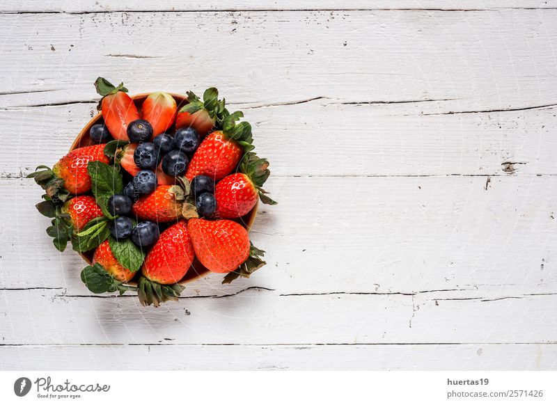 Mix of strawberries and blueberries Food Fruit Dessert Nutrition Breakfast Dinner Organic produce Vegetarian diet Diet Table Group Leaf Old Fresh Delicious