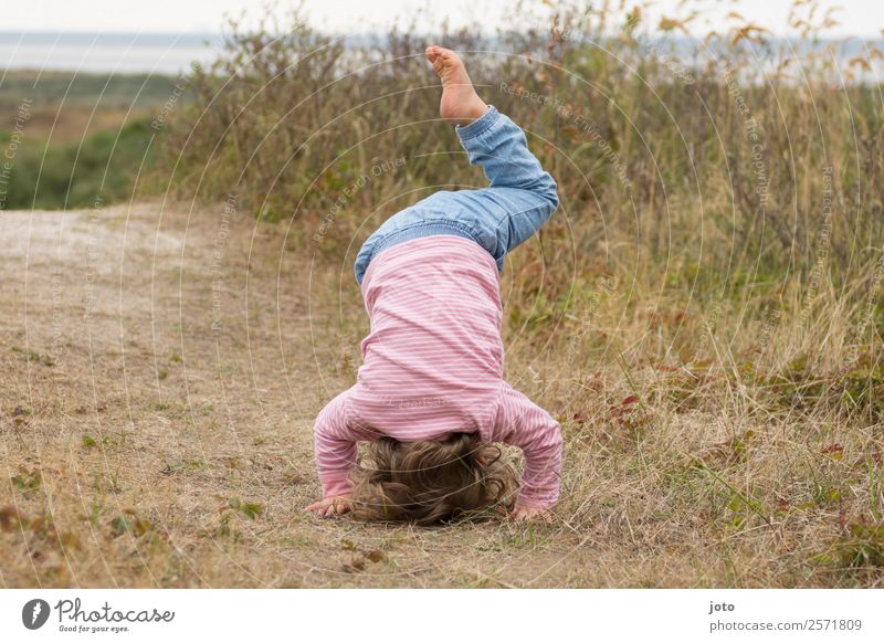 yoga exercise Athletic Fitness Life Well-being Vacation & Travel Trip Yoga Gymnastics Child Toddler 1 Human being 1 - 3 years Nature Summer Beach dune Healthy
