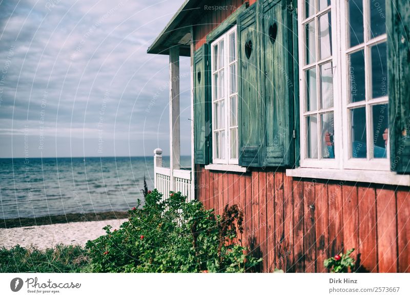 Beach house on the Danish island Ærø Vacation & Travel Tourism Trip Far-off places Freedom Summer vacation Sunbathing Ocean Island Waves Nature Landscape Clouds