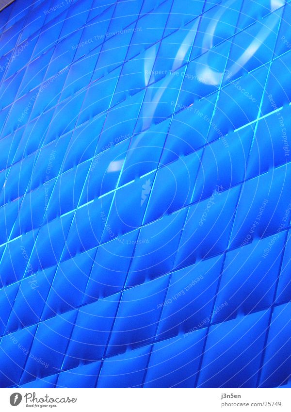 blue texture Wall (building) Structures and shapes Light CeBIT Architecture Blue o2