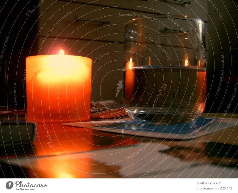 "candle light dinner" Candle Table Living or residing Glass Water Blaze Flame