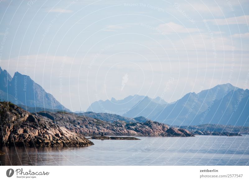 Cable length again Arctic Ocean Europe Rock Vacation & Travel Fjord Sky Heaven Horizon Island Landscape Lofotes Maritime Nature Nordic Norway Travel photography