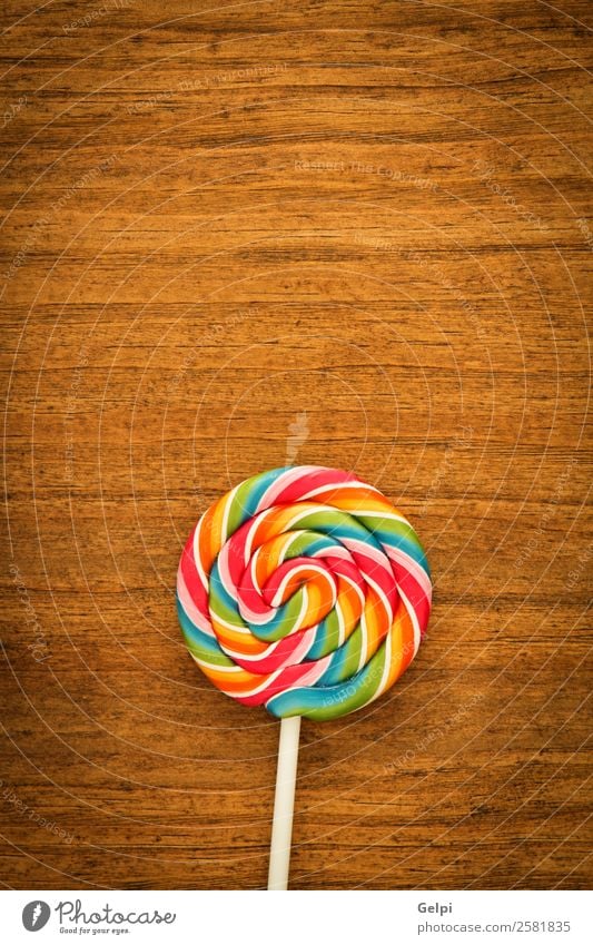 Nice lollipop Dessert Eating Joy Infancy Wood Delicious Retro Red White Colour candy food Lollipop sweet lolly Sugar colorful stick background Unhealthy Tasty