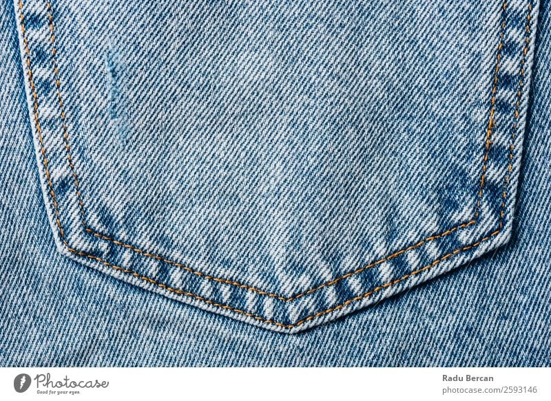 Macro Shoot Of Blue Jeans Seamless Background Stock Photo, Picture