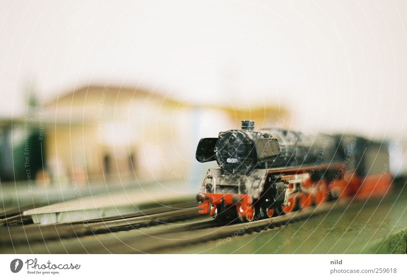 miniature Leisure and hobbies Model-making Model railroad Train station Transport Rail transport Train travel Railroad Steamlocomotive Platform