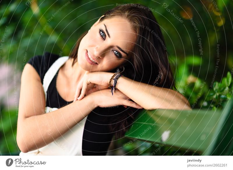 Beautiful young woman with blue eyes looking at camera Style Hair and hairstyles Summer Human being Feminine Young woman Youth (Young adults) Woman Adults 1