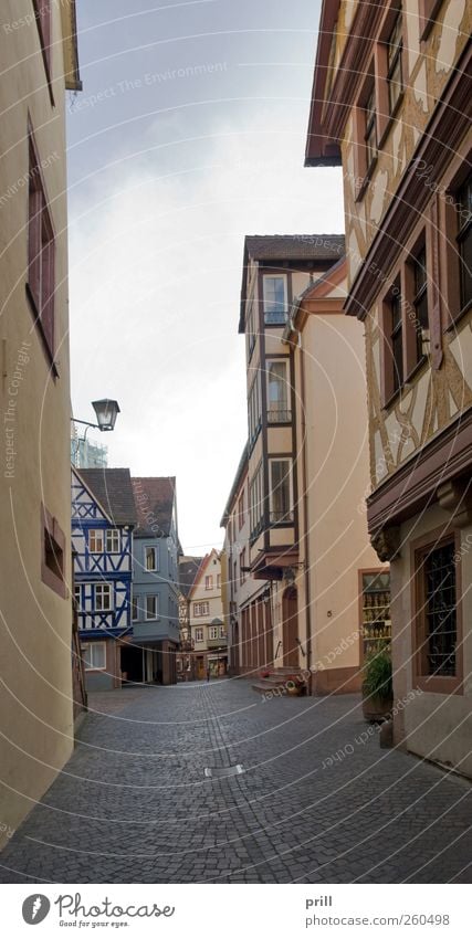 Wertheim Old Town scenery Calm Summer House (Residential Structure) Culture Downtown Old town Manmade structures Building Architecture Facade Tourist Attraction