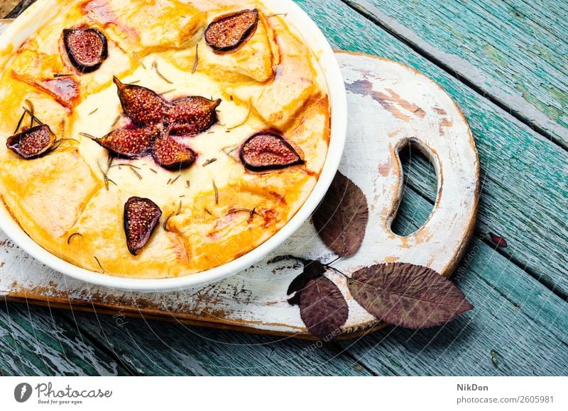 Italian focaccia with figs fruit cake sweet pie dessert autumn food homemade cottage cheese delicious fresh baked bakery sugar berry tart summer plate cuisine