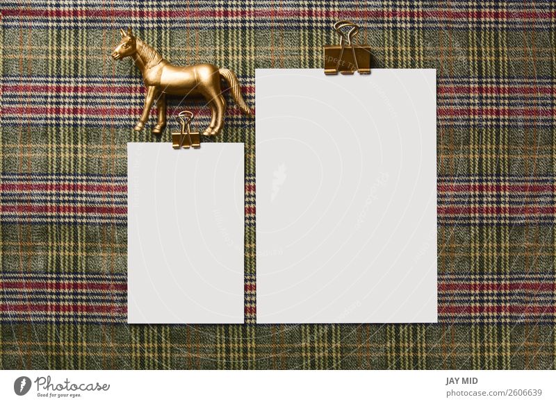 holiday menu decorated with golden ornaments Dinner Winter Decoration Table Thanksgiving Christmas & Advent New Year's Eve Horse Toys Above Menu Mock-up Card