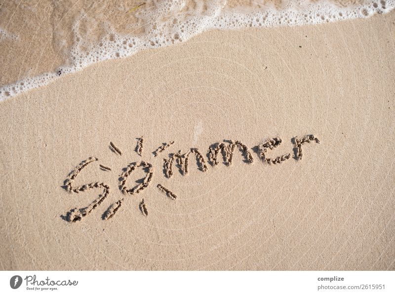 ...and it was summer! Well-being Calm Vacation & Travel Tourism Summer Summer vacation Sun Sunbathing Beach Ocean Waves Coast Sign Characters Swimming & Bathing