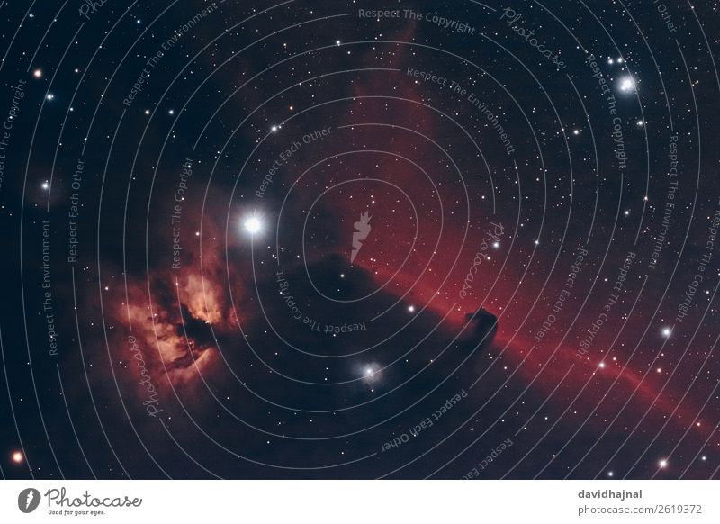 Horsehead and Flame Nebula Telescope Technology Science & Research Advancement Future High-tech Astronautics Astronomy Art Environment Nature Sky Sky only