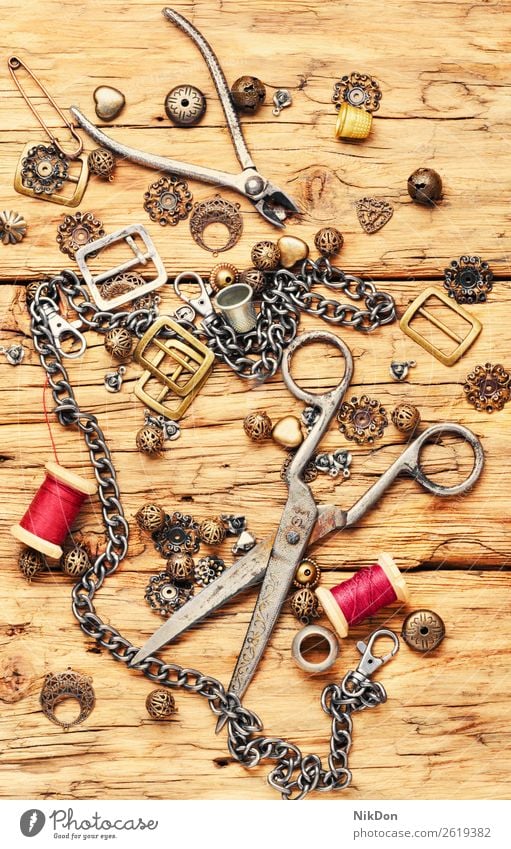 Sewing tools and accessories - a Royalty Free Stock Photo from Photocase