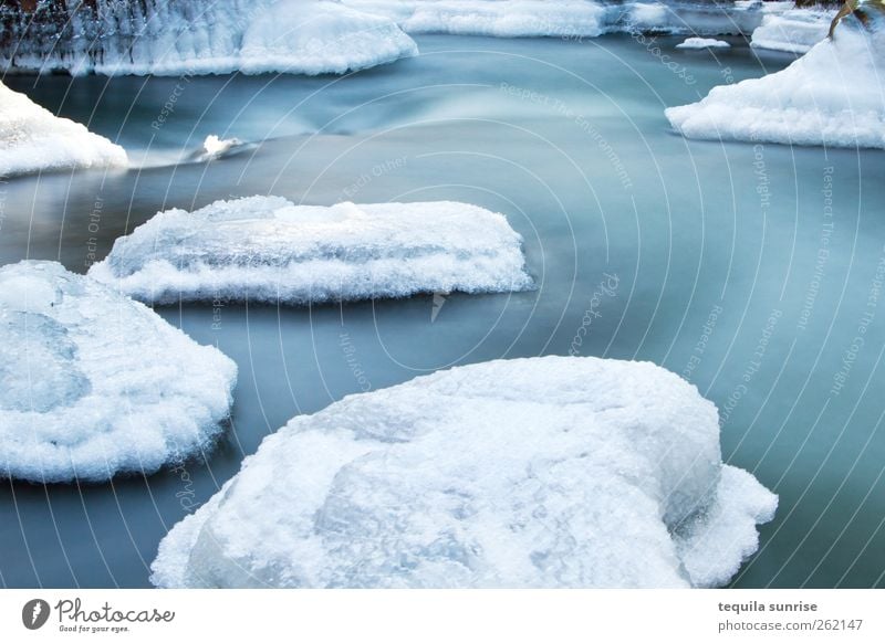 Winterbach II Environment Nature Landscape Elements Climate Ice Frost Snow Glacier Waves River bank Island Pond Lake Cold Wet Blue White Frozen The Arctic