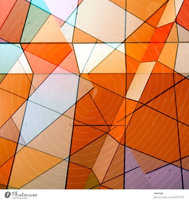 Agent Orange Style Design Art Facade Line Mosaic Illuminate Exceptional Hip & trendy Uniqueness Modern Crazy Chaos Colour Arrangement Perspective
