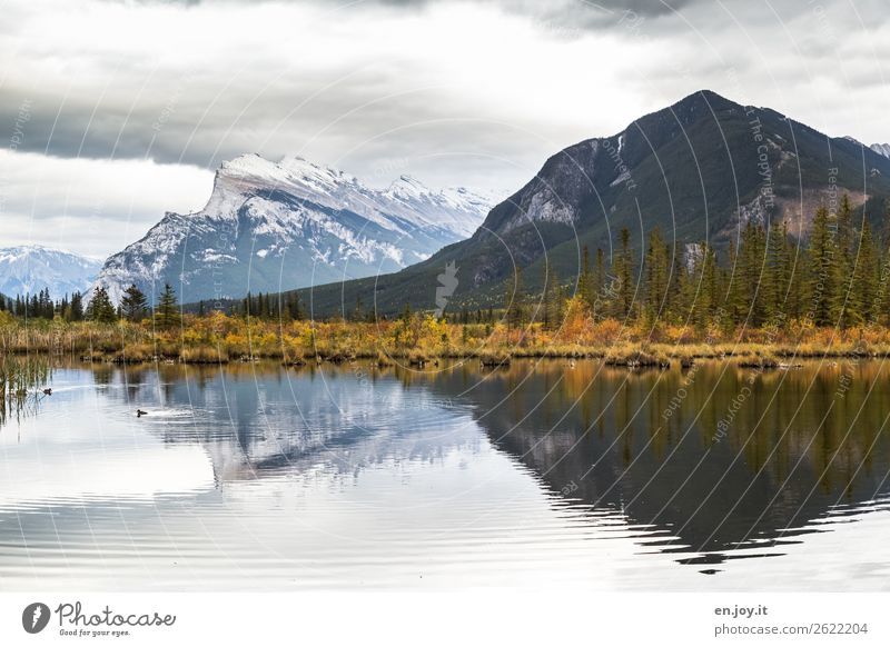 lake vermillion banff mountains