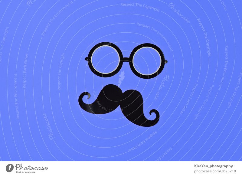 November is prostate cancer awareness month Face Health care Medical treatment Masculine Man Adults Eyeglasses Moustache Blue Protection Hope Cancer Awareness