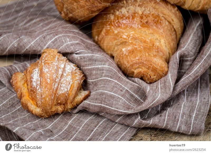 freshly baked buns with almonds.Croissants Food Roll Dessert Candy Breakfast Delicious Tradition brioches cake Bakery Home-made sweet Snack French Sugar yummy